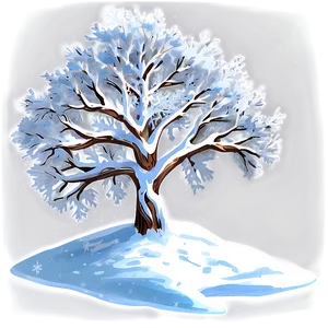 Majestic Snowy Tree Png 20 PNG image