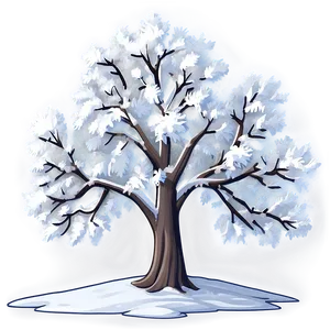 Majestic Snowy Tree Png Ahh37 PNG image