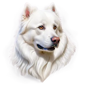 Majestic White Dog Png 9 PNG image