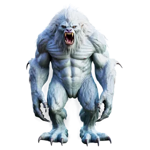 Majestic White Monster PNG 56
