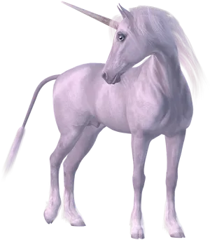 Majestic White Unicorn PNG image