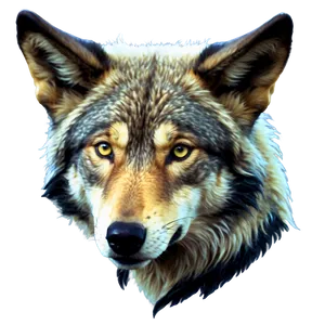 Majestic Wolf Head Portrait Png 06122024 PNG image