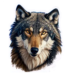 Majestic Wolf Head Portrait Png 06122024 PNG image