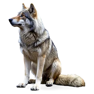 Majestic Wolf PNG Uko