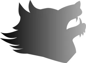 Majestic Wolf Silhouette PNG image