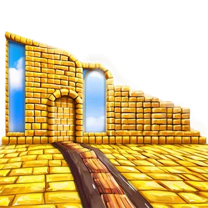 Majestic Yellow Brick Road Entrance PNG 06262024