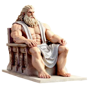 Majestic Zeus Throne Png Hkf PNG image