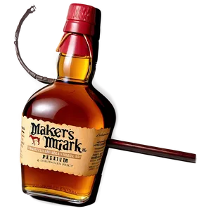 Makers Mark Premium Bourbon Png 06282024 PNG image