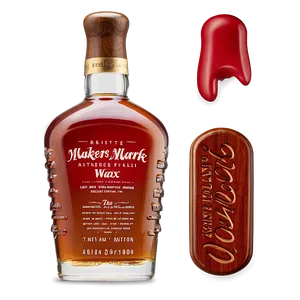 Makers Mark Wax Top Bottle Png 06282024 PNG image