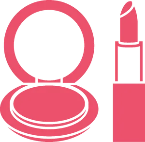 Makeup Compactand Lipstick Icon