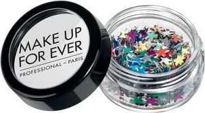 Makeup Forever Glitter Stars Container PNG image