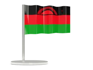 Malawi National Flag Display PNG image