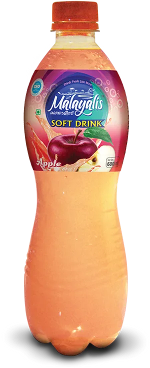 Malayalis Apple Soft Drink Bottle PNG image