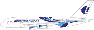 Malaysia Airlines Aircraft Livery PNG image