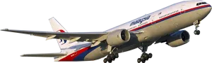 Malaysia Airlines Boeing777 Midflight PNG image