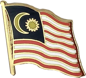 Malaysian Flag Lapel Pin PNG image