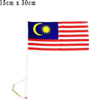Malaysian Flagon Pole15x30cm PNG image