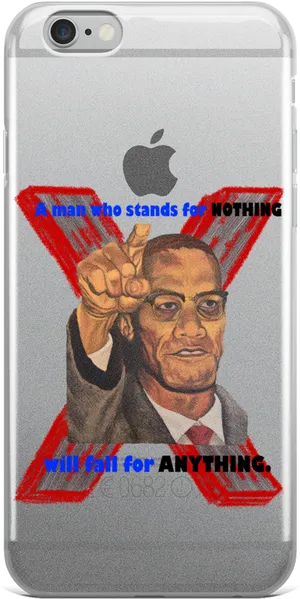 Malcolm X Quotei Phone Case PNG image
