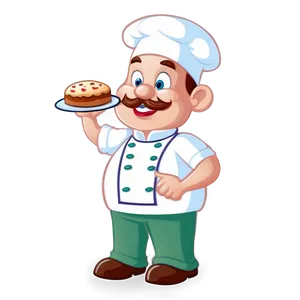 Male Baker Cartoon PNG 06292024 PNG