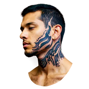 Male Neck Tattoo Gallery PNG 06122024 PNG