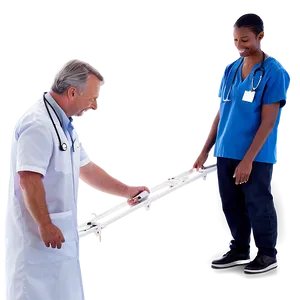 Male Nurse Checking Patient Png Ncr17 PNG image