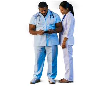 Male Nurse Giving Care PNG 06292024 PNG