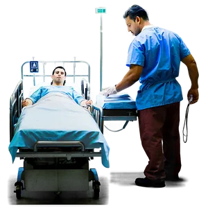 Male Nurse In Emergency Room Png Atb PNG image