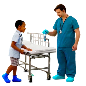 Male Nurse In Pediatrics Png Owr71 PNG image