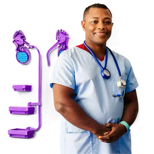 Male Nurse In Pediatrics PNG Yfs