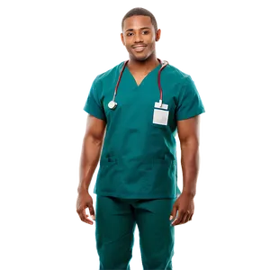 Male Nurse In Uniform PNG 06292024