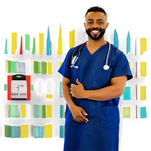 Male Nurse In Uniform Png Iqv PNG image