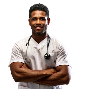 Male Nurse In Uniform PNG Yur