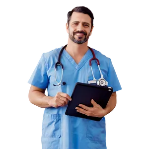 Male Nurse With Patient Png Fyl27 PNG image