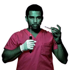 Male Nurse With Syringe PNG Fhn77 PNG