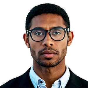 Male Teacher With Glasses PNG Jvp