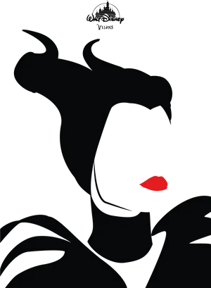 Maleficent Silhouette Profile PNG image