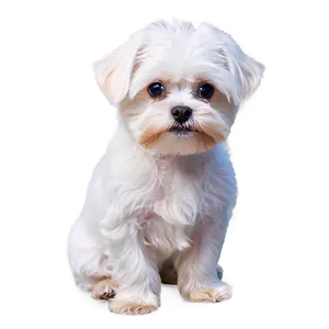 Maltese With Sparkling Eyes PNG 06282024 PNG