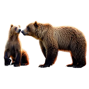 Mama Bear And Cubs Clipart Png Joa PNG image