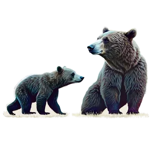 Mama Bear And Moonlight Png Vgf2 PNG image