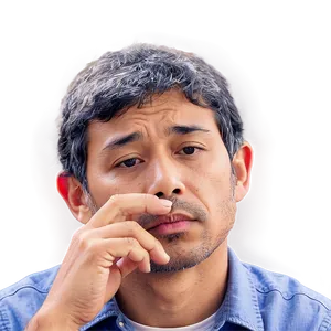 Man Absorbed In Thoughts PNG Kgj PNG