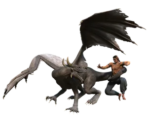 Man_and_ Dragon_ Showdown