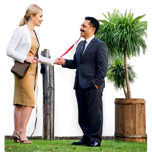 Man And Woman Talking PNG 4