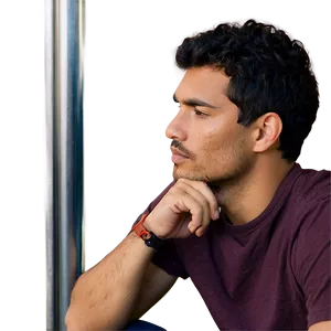 Man Engaging In Deep Thought PNG Wxe PNG