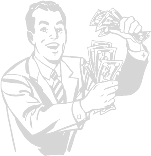Man Holding Winning Lottery Tickets PNG image