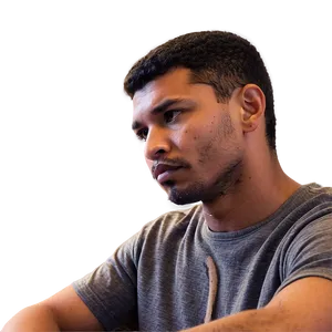 Man In Deep Concentration PNG 06262024 PNG