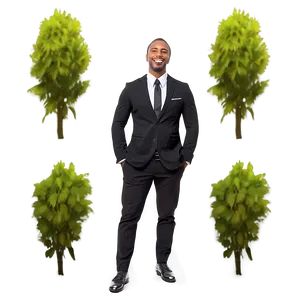 Man In Formal Attire PNG 05042024