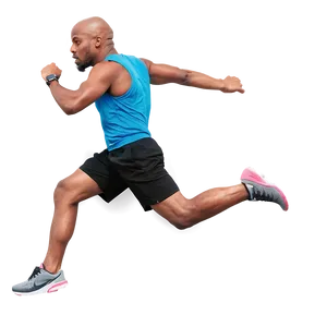 Man In Mid-run Pose PNG 06132024 PNG