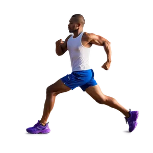 Man In Mid-run Pose PNG 90 PNG