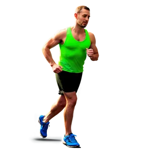 Man In Running Gear Png 06132024 PNG image