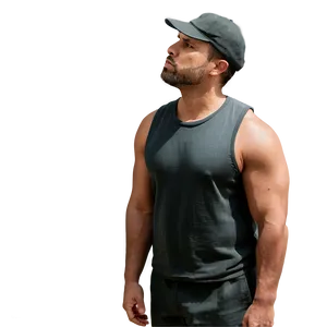 Man In Serious Thought PNG Dra PNG